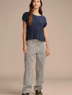 Lucky Brand baby cable crew sweater cadet navy*WOMEN Sweaters & Sweatshirts