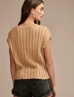 Lucky Brand baby cable crew sweater almond butter*WOMEN Sweaters & Sweatshirts