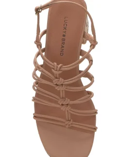 Lucky Brand bassie strappy block heel light brown*WOMEN Shoes