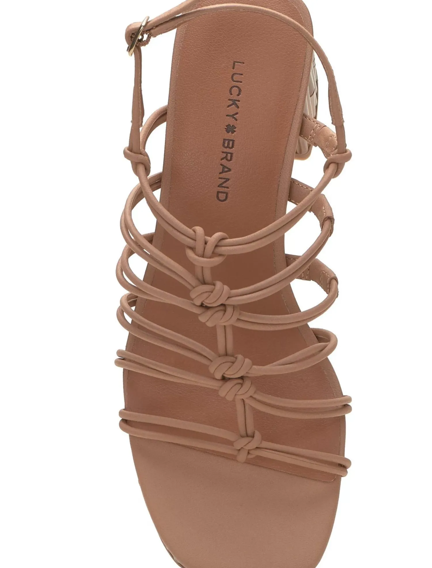 Lucky Brand bassie strappy block heel light brown*WOMEN Shoes