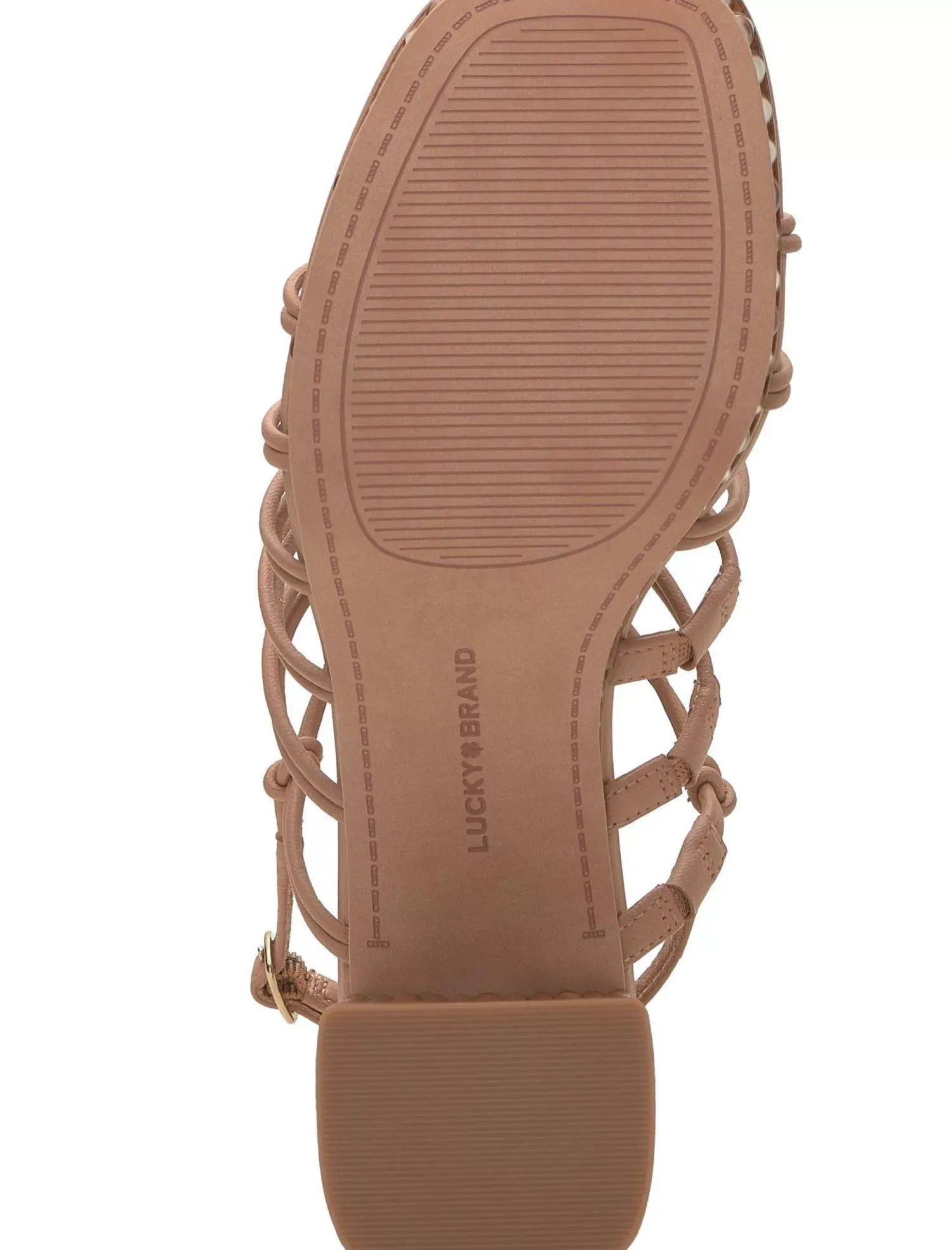 Lucky Brand bassie strappy block heel light brown*WOMEN Shoes
