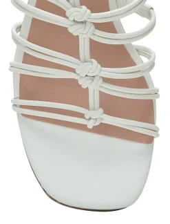 Lucky Brand bassie strappy block heel open white/natural*WOMEN Shoes