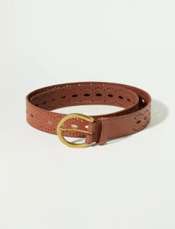 Lucky Brand beachwood cutout belt medium brown*WOMEN Belts