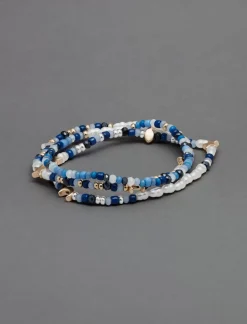 Lucky Brand beaded bracelet set two tone*WOMEN Jewelry