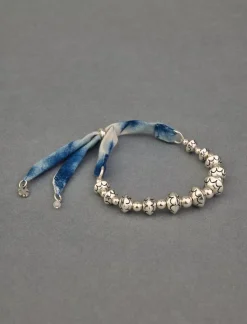 Lucky Brand beaded tie dye bracelet silver*WOMEN Jewelry
