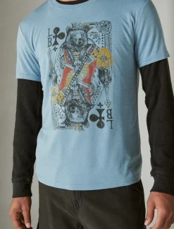 Lucky Brand bear king card tee faded denim 17-4021tcx*MEN Graphic Tees