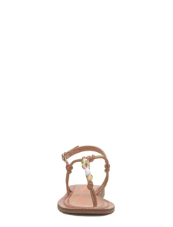 Lucky Brand beiwen strappy shell sandal open brown/rust*WOMEN Shoes