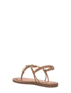 Lucky Brand beiwen strappy shell sandal open brown/rust*WOMEN Shoes