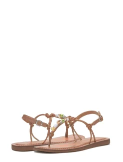 Lucky Brand beiwen strappy shell sandal open brown/rust*WOMEN Shoes