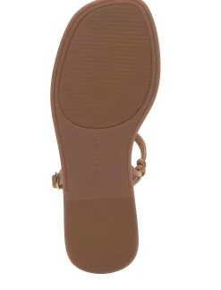 Lucky Brand beiwen strappy shell sandal open brown/rust*WOMEN Shoes