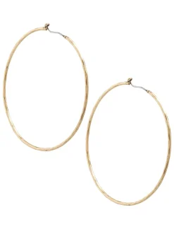 Lucky Brand big hammered hoop earrings gold*WOMEN Jewelry