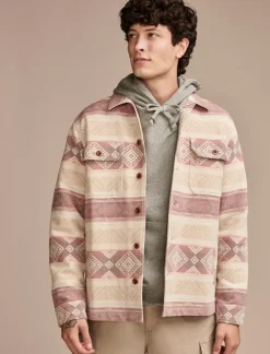 Lucky Brand blanket shirt jacket natural red multi*MEN Jackets & Outerwear