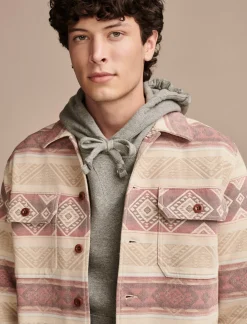 Lucky Brand blanket shirt jacket natural red multi*MEN Jackets & Outerwear