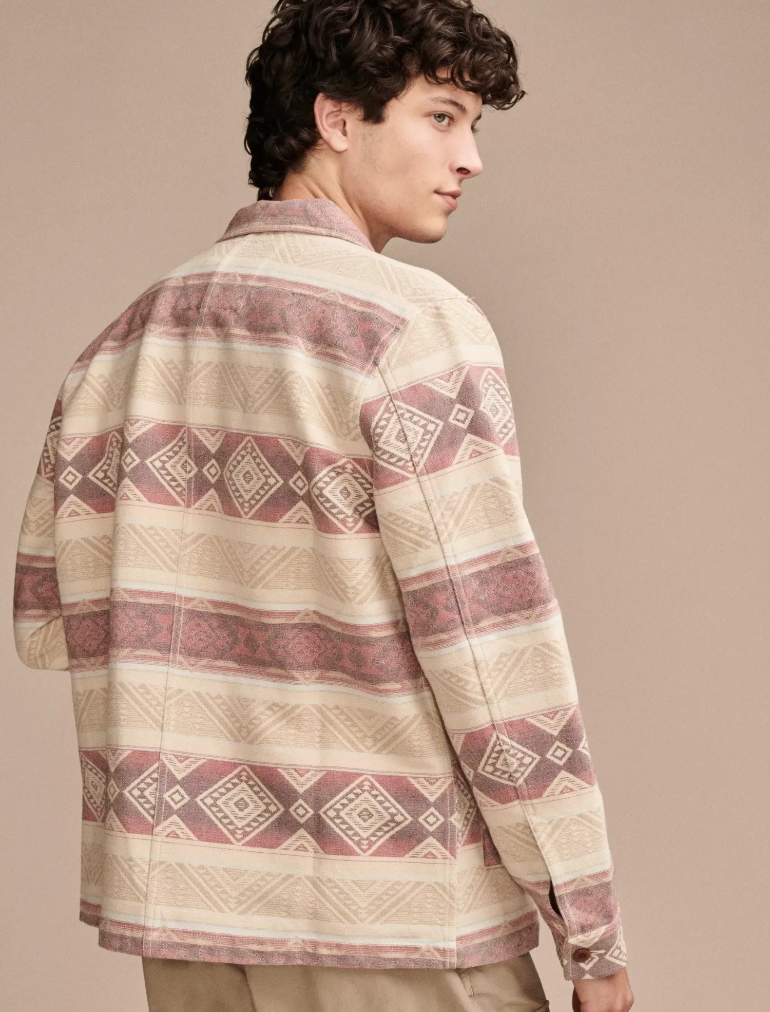 Lucky Brand blanket shirt jacket natural red multi*MEN Jackets & Outerwear