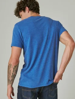 Lucky Brand blue moon tee monaco blue*MEN Graphic Tees