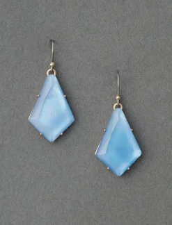 Lucky Brand blue stone drop earring gold*WOMEN Jewelry