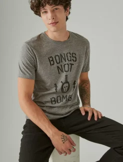 Lucky Brand bongs heather grey*MEN Graphic Tees