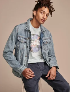 Lucky Brand bowie nasa winter sky*MEN Graphic Tees