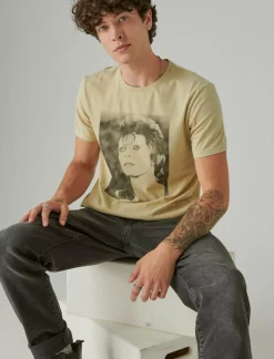 Lucky Brand bowie photo pale khaki*MEN Graphic Tees