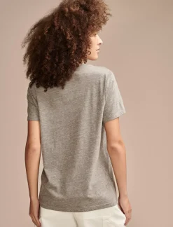 Lucky Brand bowie stars classic crew medium heather grey*WOMEN Graphic Tees