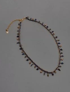 Lucky Brand braided chain charm necklace gold*WOMEN Jewelry