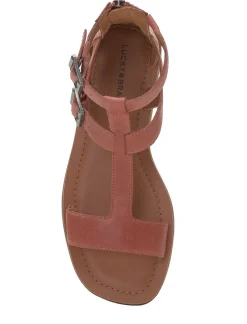 Lucky Brand brelin buckle sandal menium light red*WOMEN Shoes