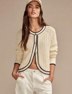 Lucky Brand button front sweater jacket tofu*WOMEN Sweaters & Sweatshirts