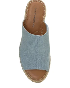 Lucky Brand cabriah wedge open blue/turquoise*WOMEN Shoes