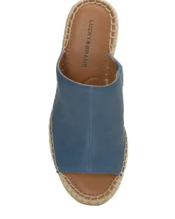 Lucky Brand cabriah wedge blue tan multi*WOMEN Shoes