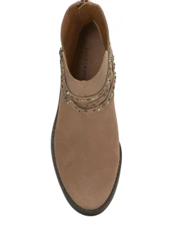 Lucky Brand callam studded strap bootie medium dark beige*WOMEN Shoes