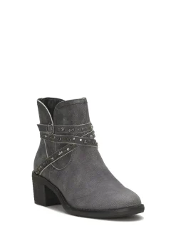 Lucky Brand callam studded strap bootie dark grey*WOMEN Shoes