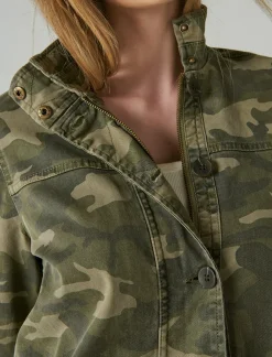 Lucky Brand camo printed utility jacket green multi*WOMEN Jackets & Outerwear