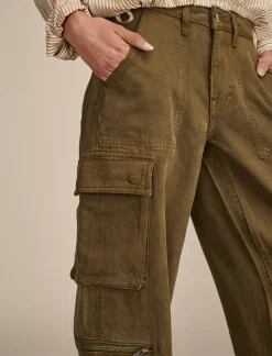 Lucky Brand cargo denim jean dark olive*WOMEN Pants|Jeans