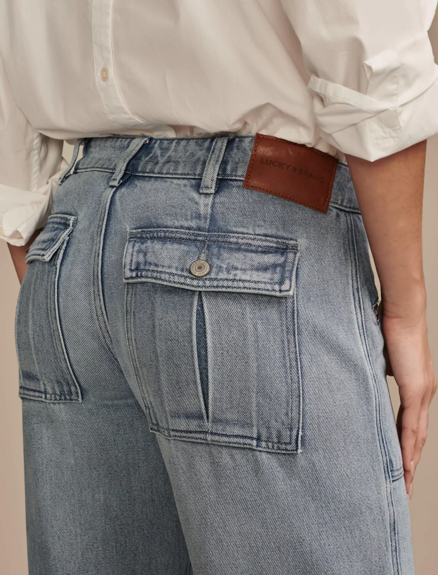 Lucky Brand cargo denim jean homebase*WOMEN Pants|Jeans