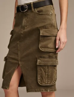 Lucky Brand cargo skirt dark olive*WOMEN Skirts