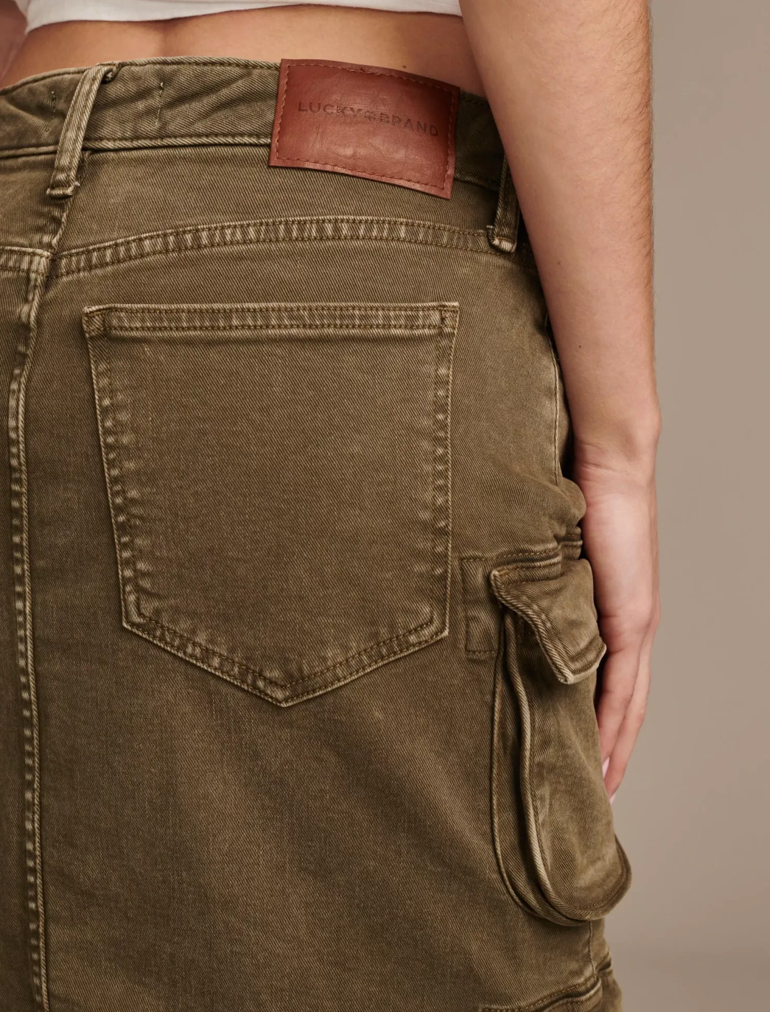 Lucky Brand cargo skirt dark olive*WOMEN Skirts