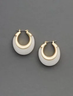 Lucky Brand carved hoop earring gold*WOMEN Jewelry