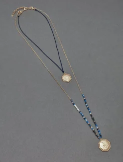 Lucky Brand celestial layer pendant gold*WOMEN Jewelry