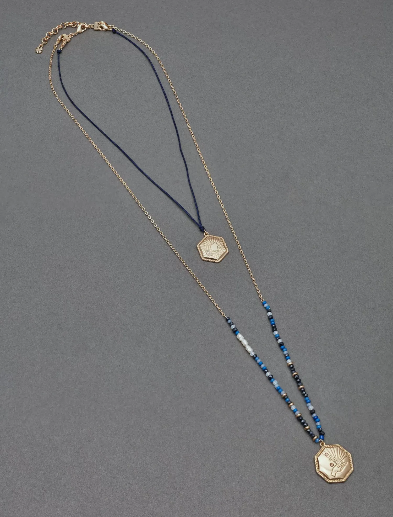 Lucky Brand celestial layer pendant gold*WOMEN Jewelry