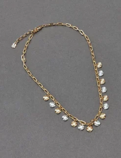 Lucky Brand charm chain necklace two tone*WOMEN Jewelry