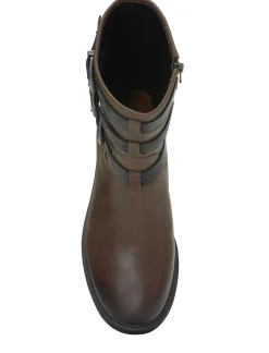 Lucky Brand cheviss biker boot dark brown*WOMEN Shoes