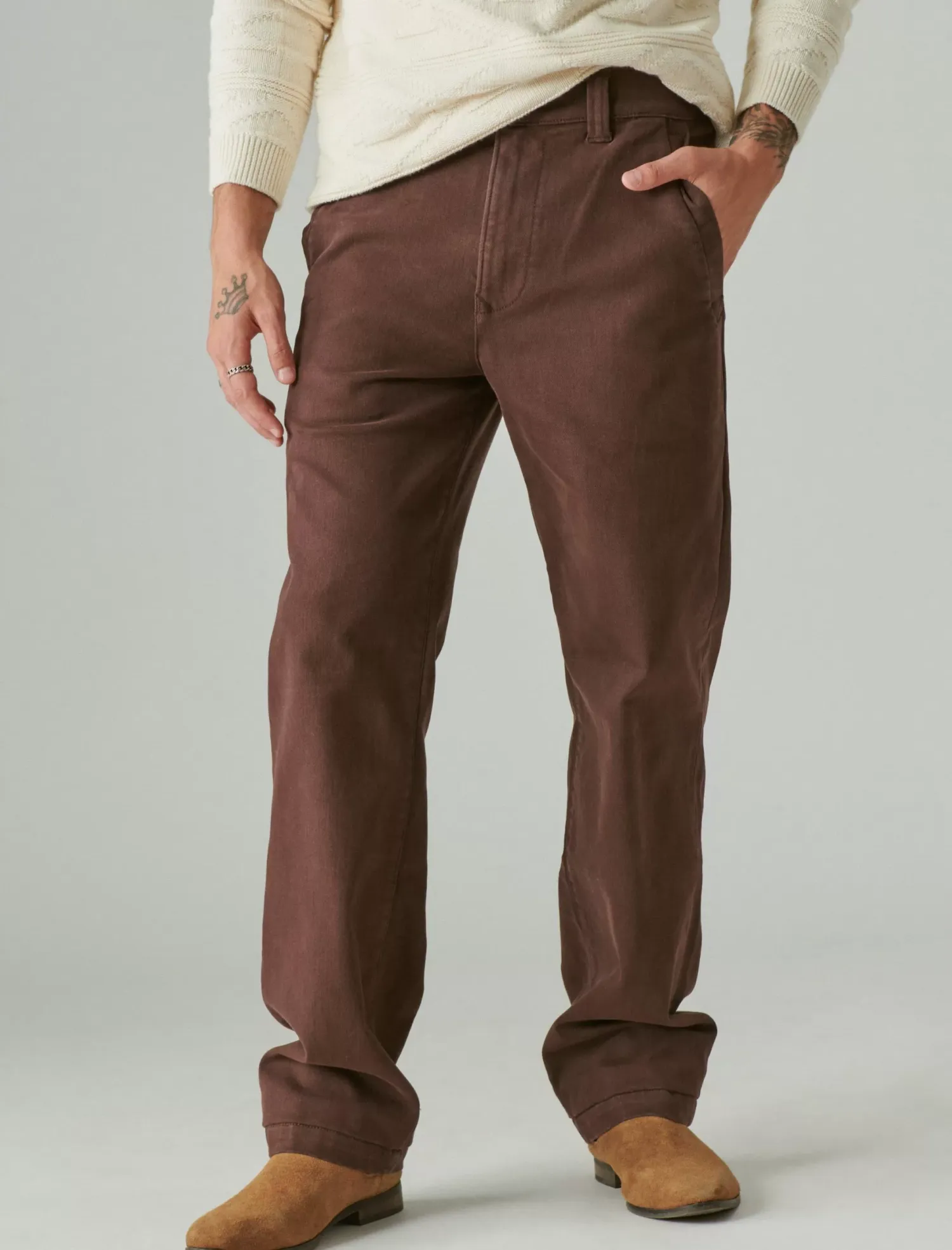 Lucky Brand classic chino pant brownie*MEN Pants