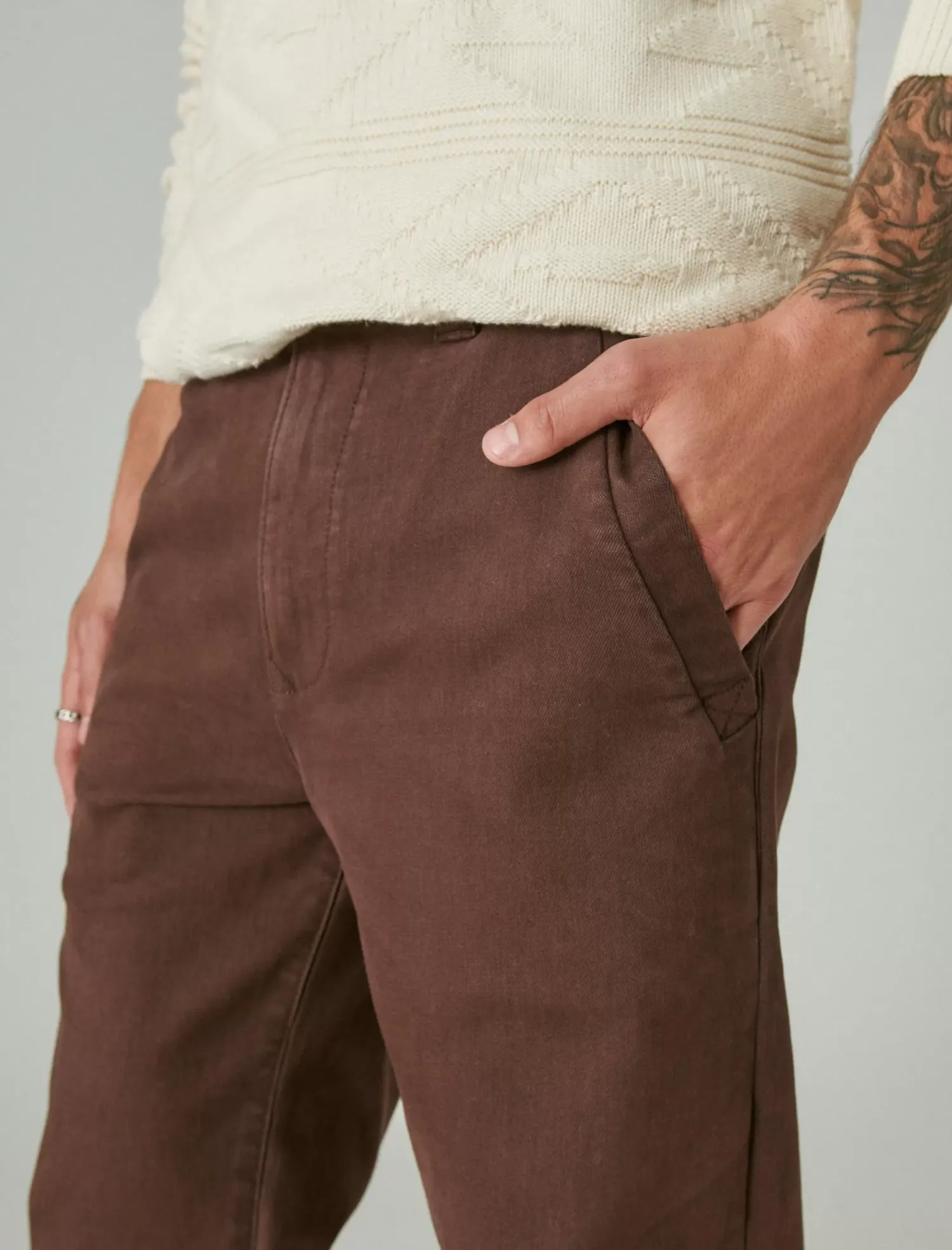 Lucky Brand classic chino pant brownie*MEN Pants