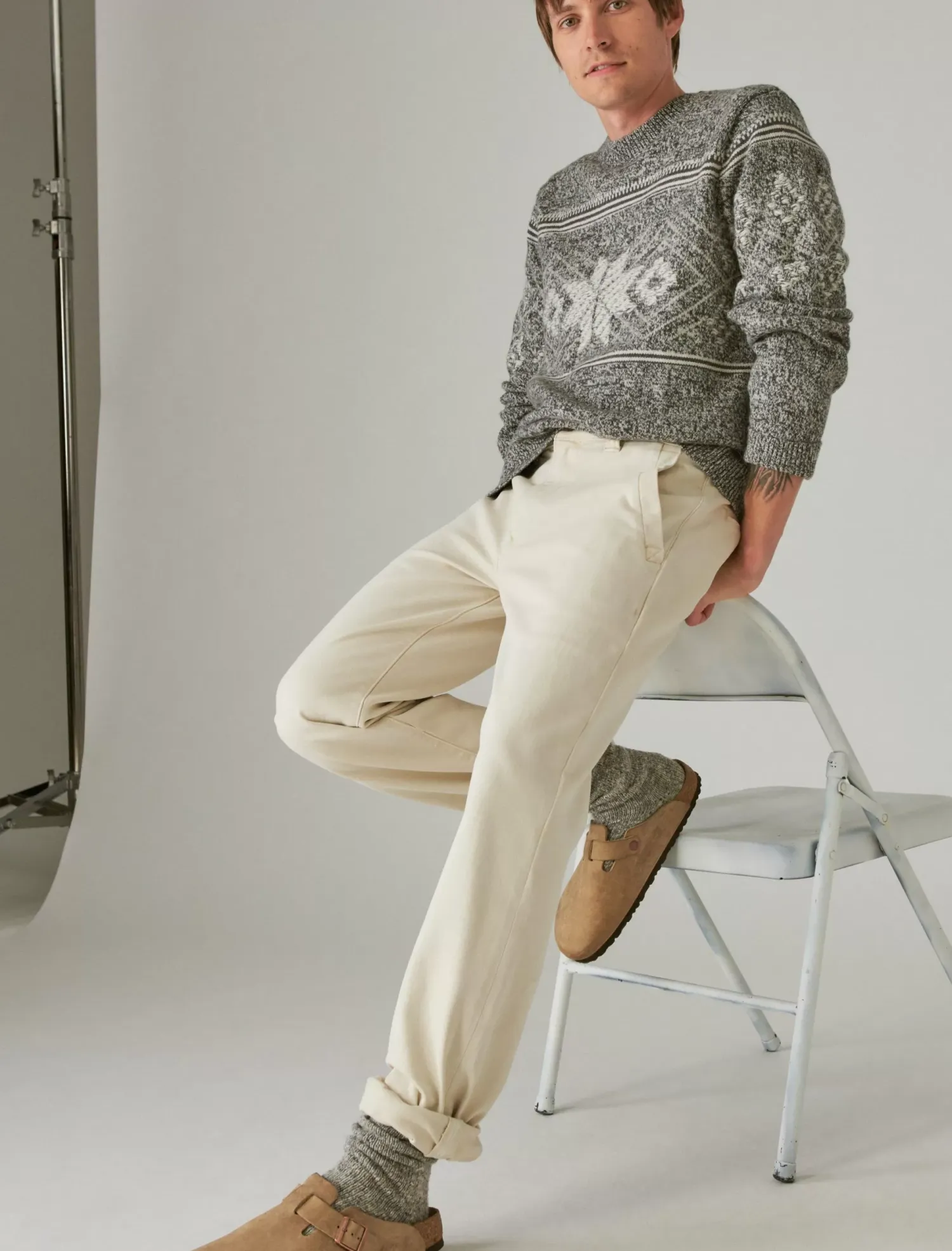 Lucky Brand classic chino pant winter white*MEN Pants