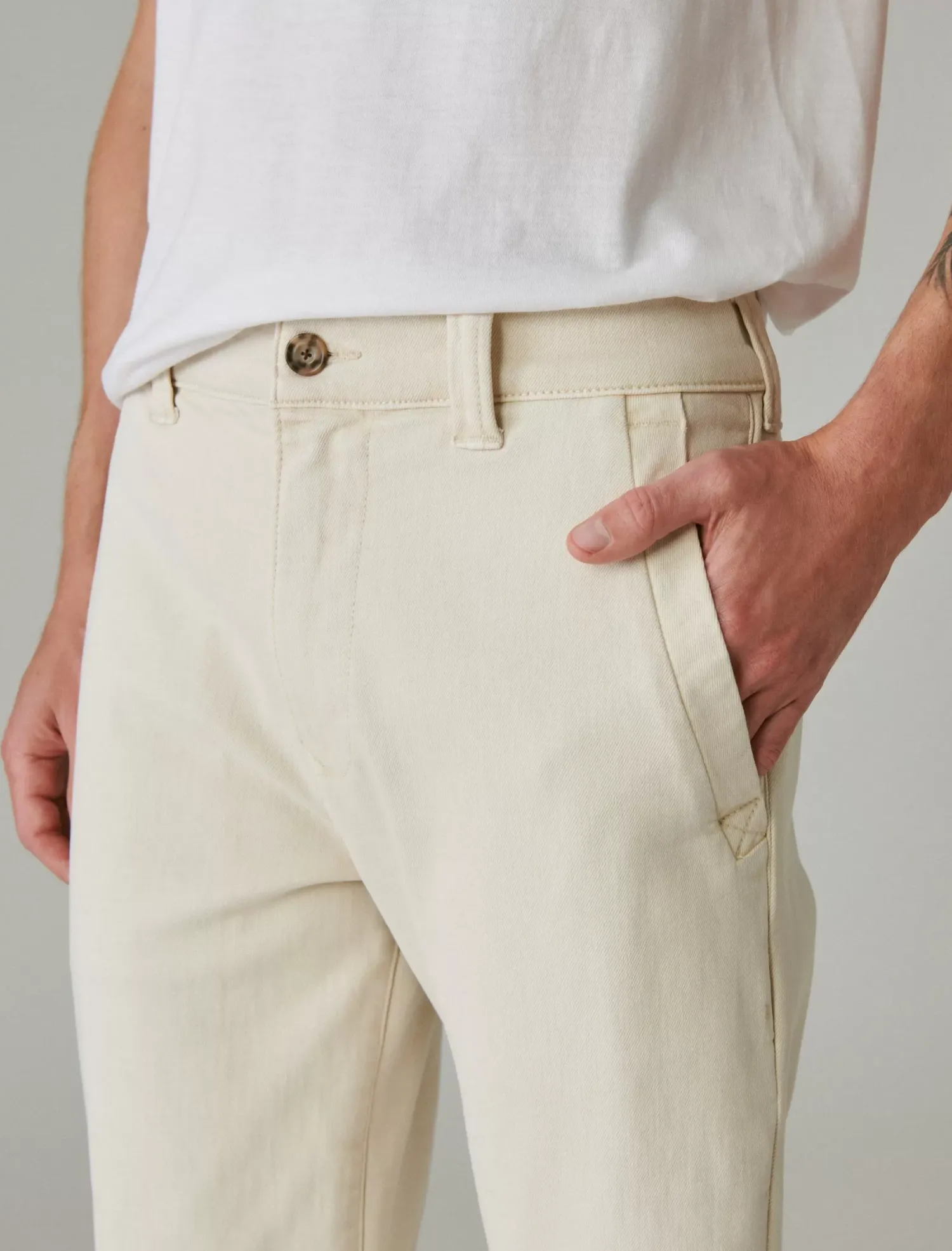 Lucky Brand classic chino pant winter white*MEN Pants