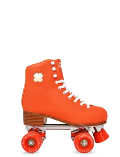 Lucky Brand classic clover quad roller skate orange*WOMEN Roller Skates