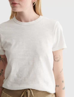 Lucky Brand classic crew bright white*WOMEN Graphic Tees
