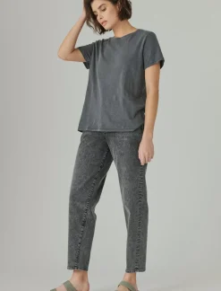 Lucky Brand classic crew asphalt*WOMEN Knit Tops