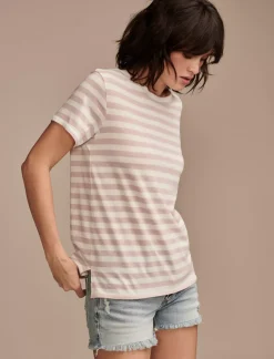 Lucky Brand classic crew natural stripe*WOMEN Knit Tops