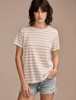 Lucky Brand classic crew natural stripe*WOMEN Knit Tops